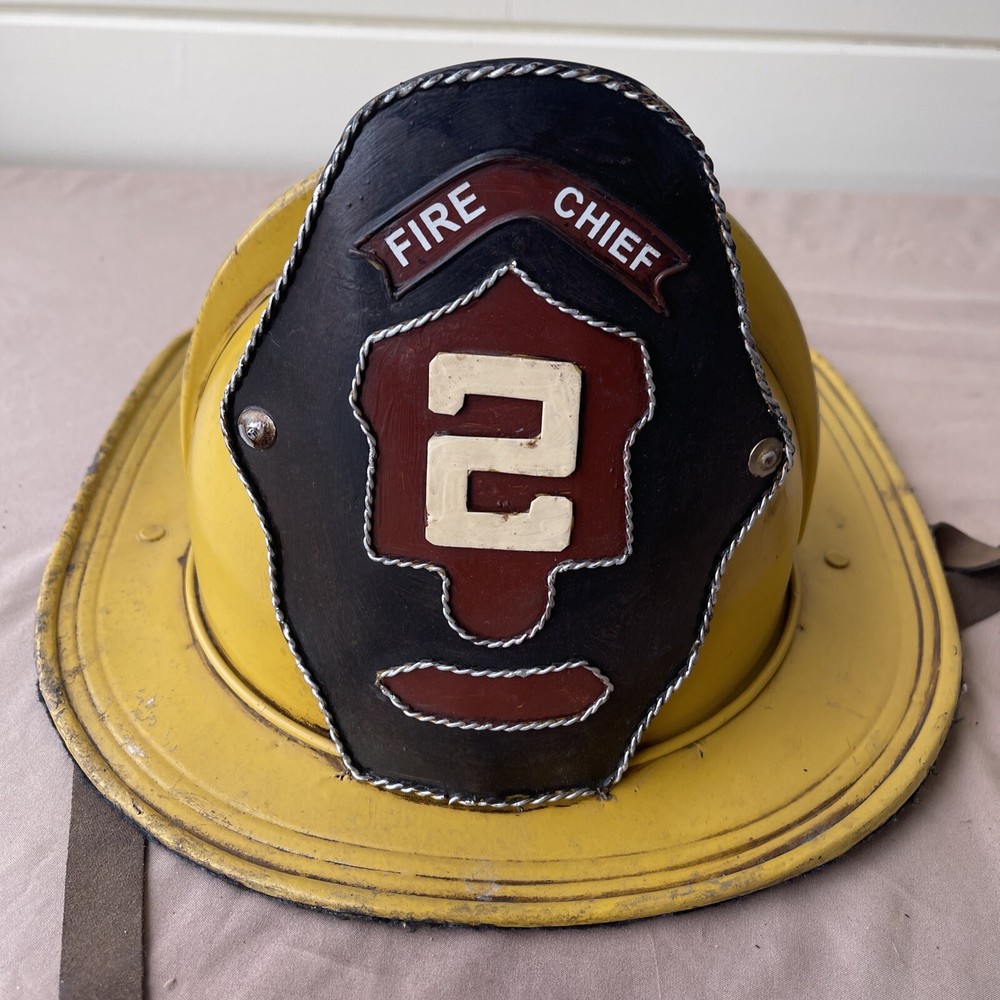 Vintage Fire Chief Helmet Hat #2