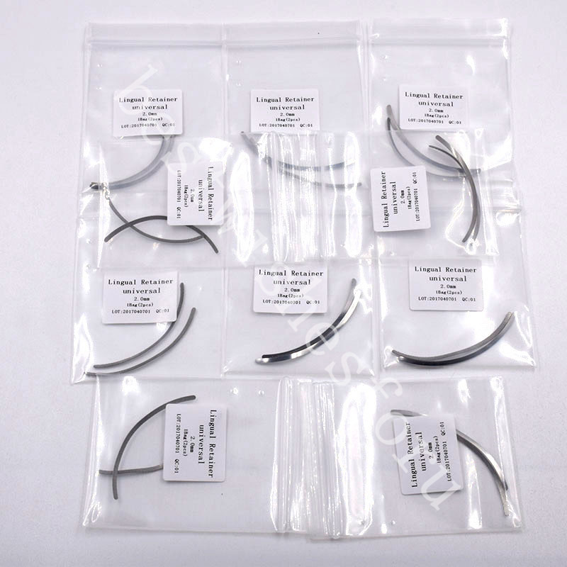 1 Pack 2 Pcs Dental Universal Lingual Bondable Splint Retainer Mesh Base 2mm
