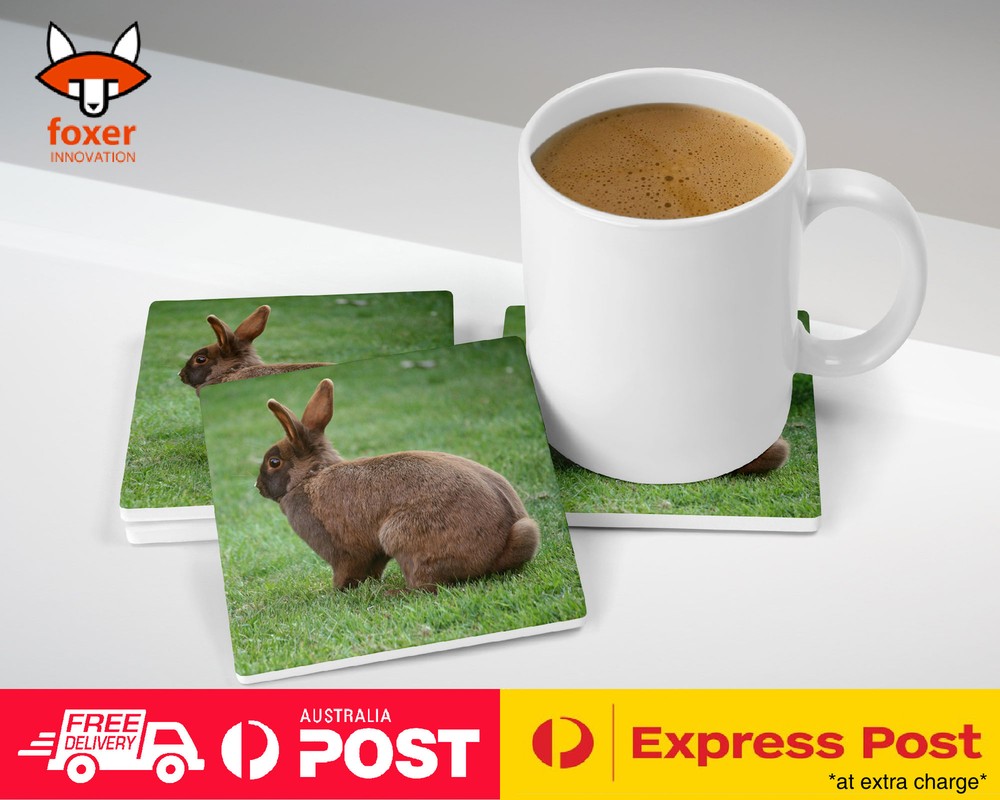 COASTER COFFEE DRINKING MAT|CUTE RABBIT BUNNY 11