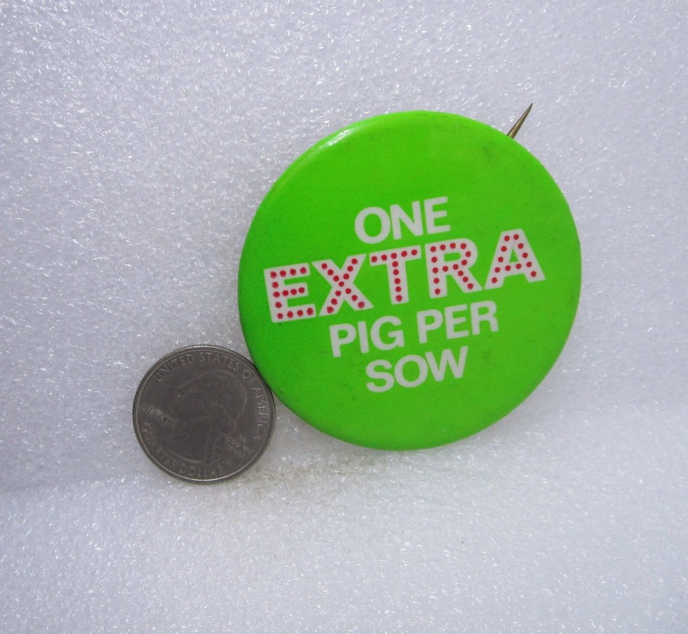 One Extra Pig Per Sow Button Pin