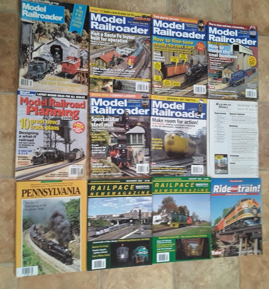 12 Model Railroader Magazine Back Issues Railspace Railroad Planning Train Craft