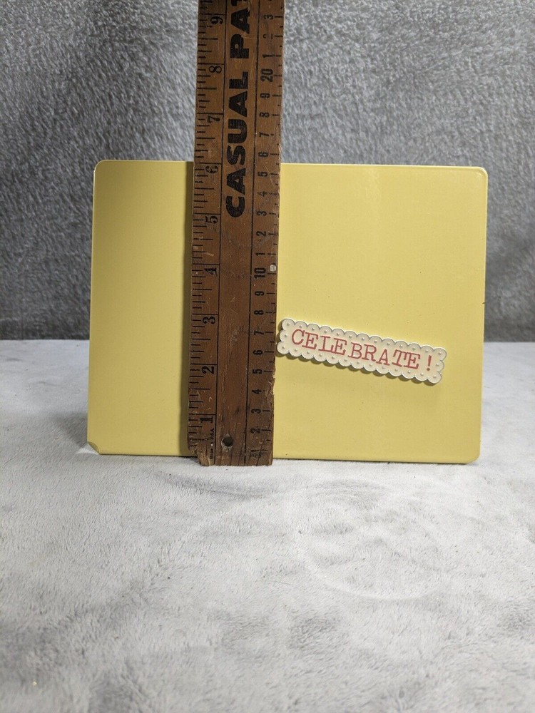Hallmark Magnet Photo Memory Frame Yellow 6" x 8”
