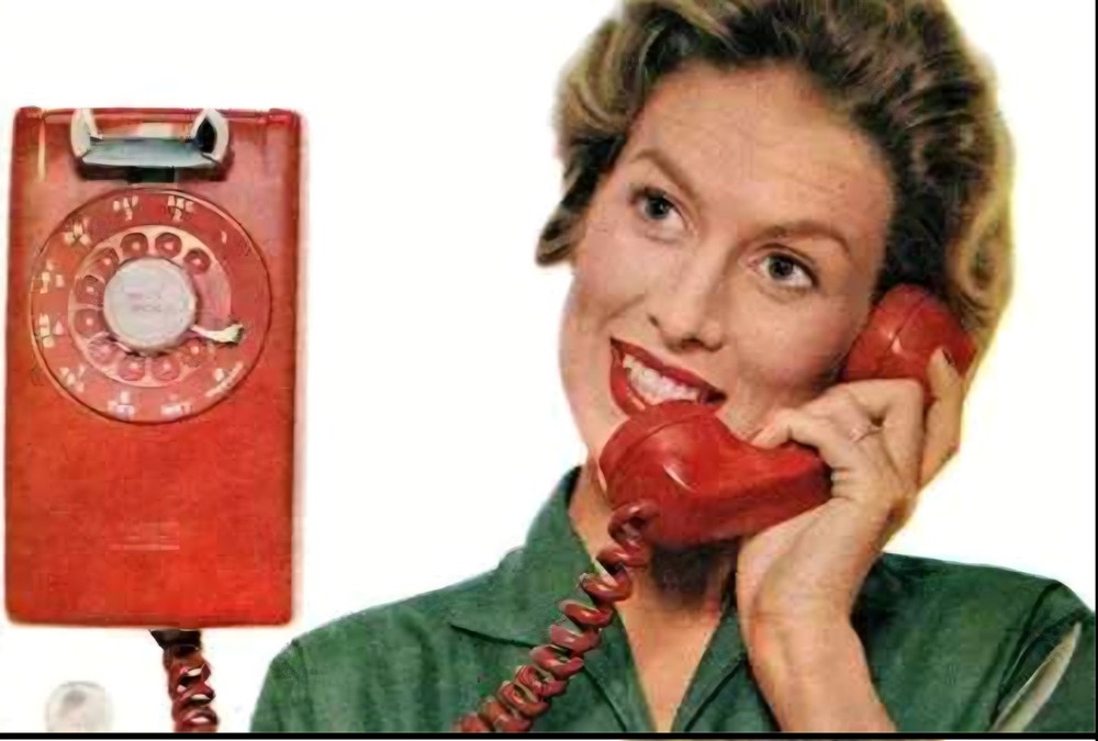 RED WALL PHONE BELL / WESTERN ELECTRIC NICE WORKING CONDITION