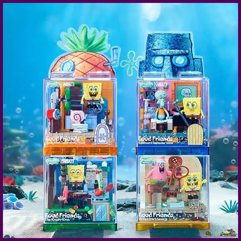 Spongebob Building Blocks Patrick Star Krusty Krab Squidward Tentacles Room