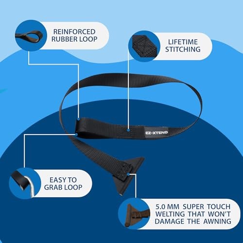 RV Camper Window Awning Pull Strap. Replacement Strap Made with UV 31"