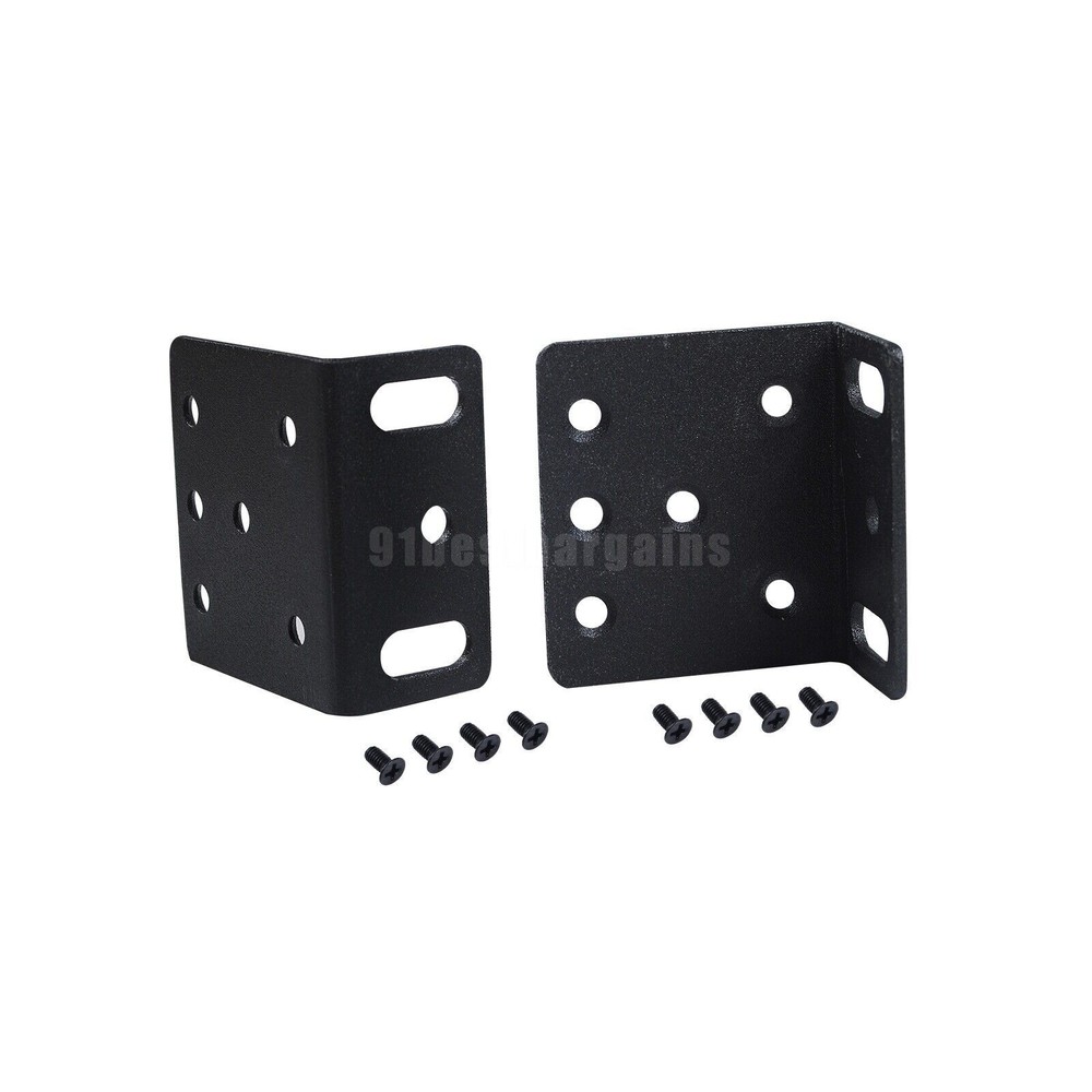 1Pair Rack Mount kit ACS-2811RM-19 bracket for Cisco 2811 Black