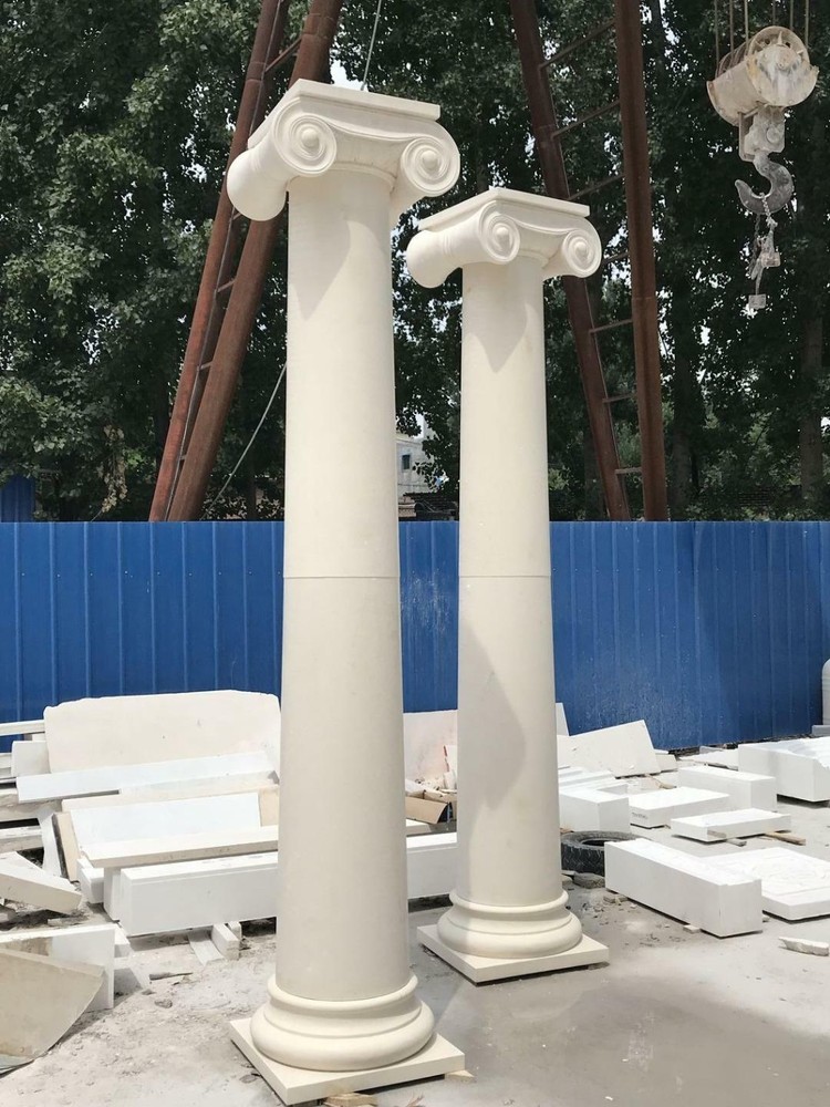 BEAUTIFUL LIMESTONE EUROPEAN DESIGNED COLUMNS - EDC56