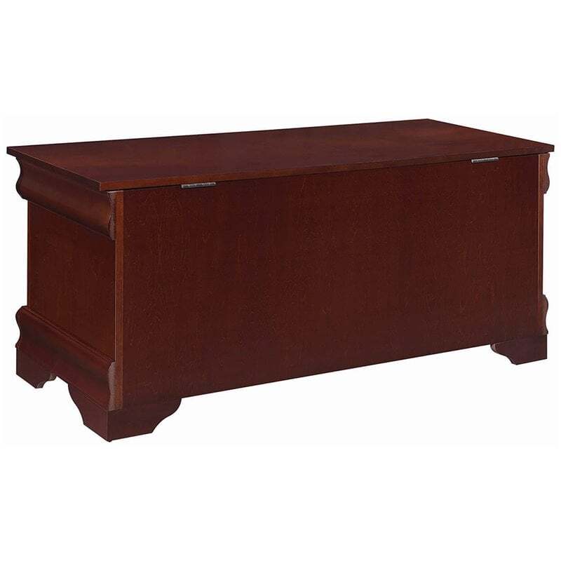 Coaster Pablo Traditional Rectangular Wood Cedar Chest Warm Brown