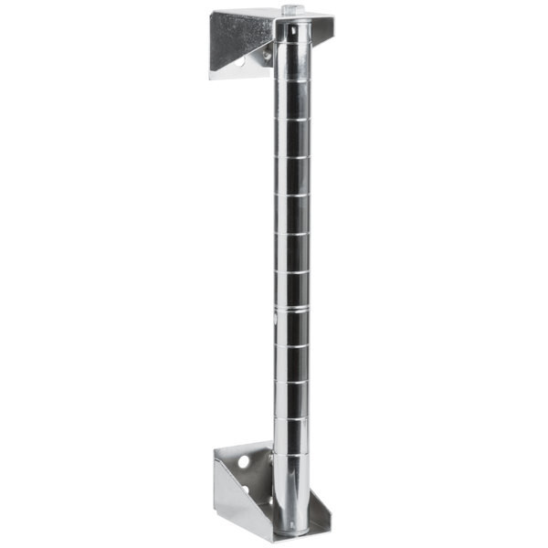 Quantum 24PDF Chrome Post-Type Wall Mount 24" Post,Brackets 