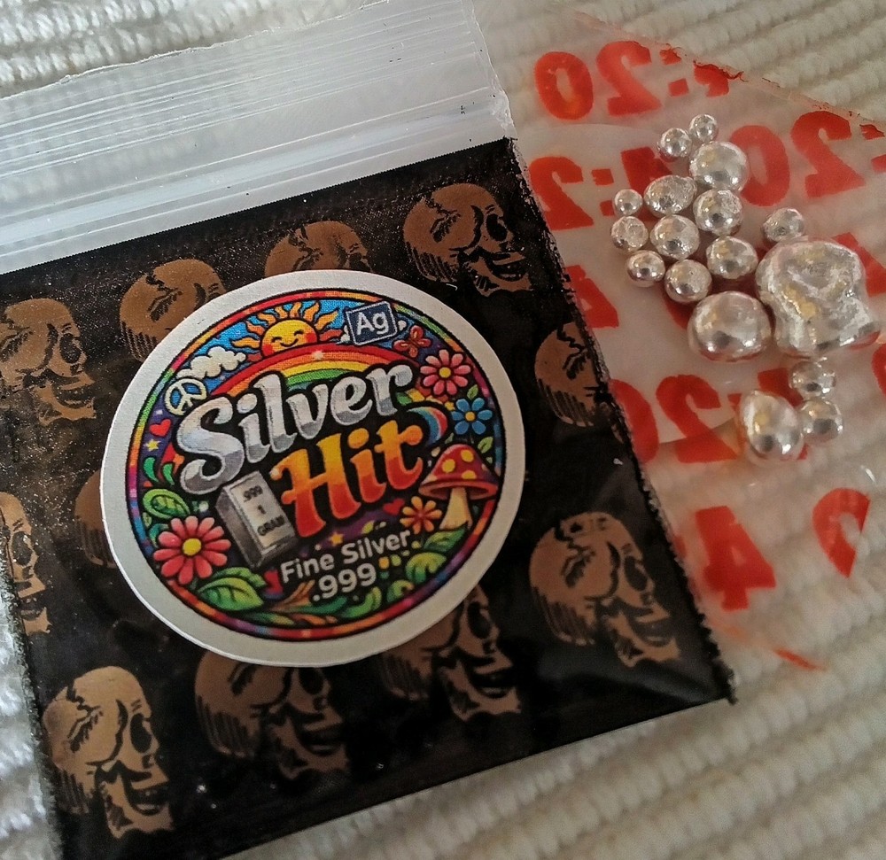 1 GRAM SILVER HITS: One Gram .999 Silver Shot✌️