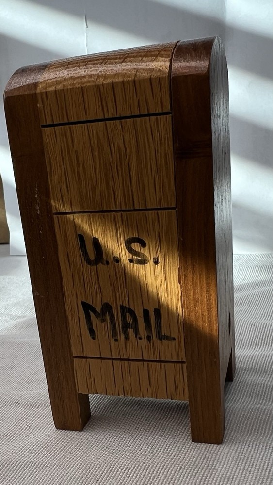 Handmade Mailbox Holder For Roll Of Stamps