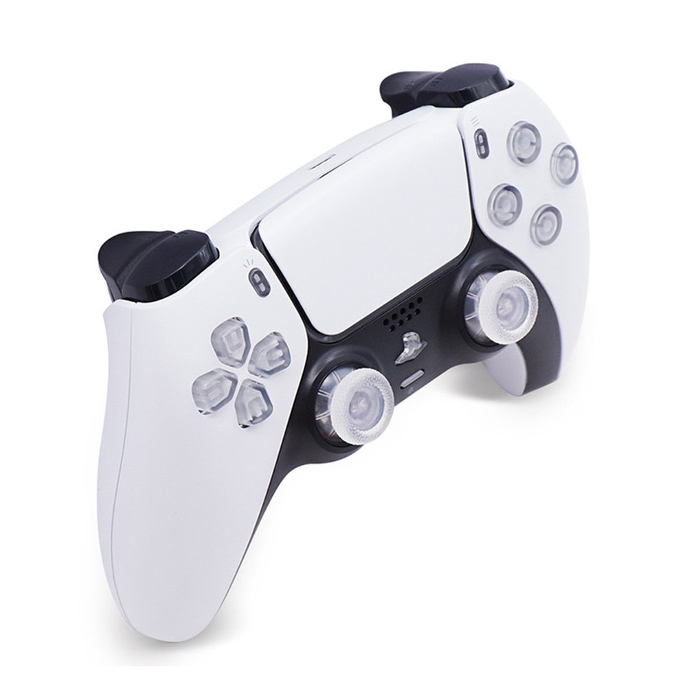 8-Color Luminated D-Pad Thumbsticks LED Face Buttons DIY Kit for PS5 Controller