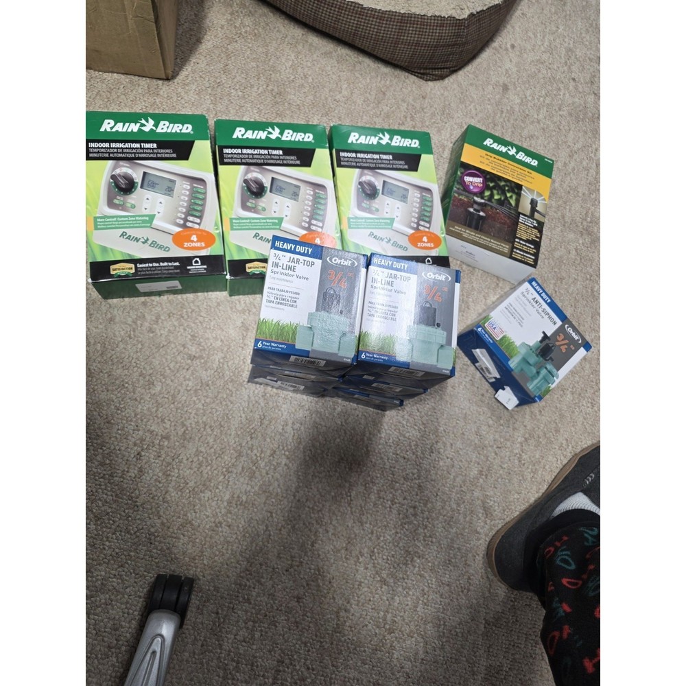 3 Pack! RainBird Controller SST400in Indoor Irrigation Timer 4-Zone, Brand New