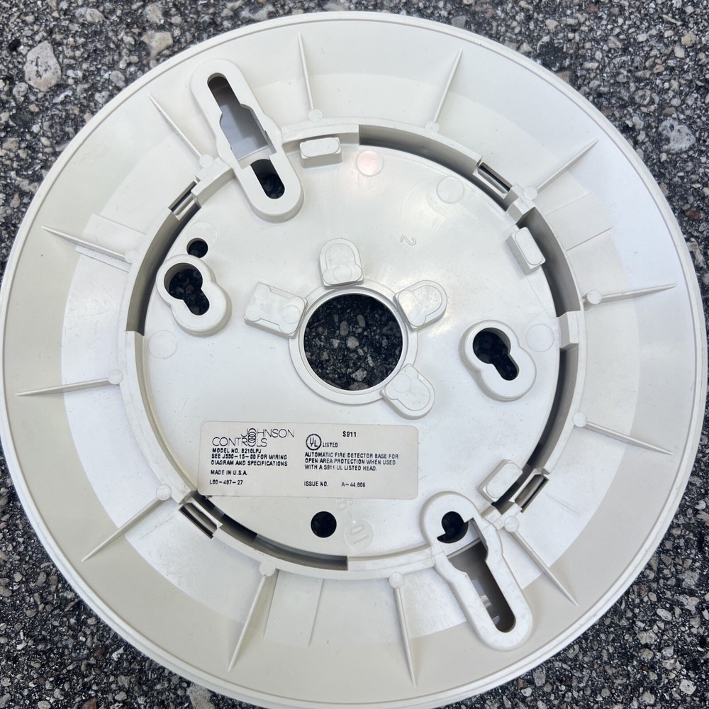 Johnson Controls B210LPJ Smoke Detector Base Sensor White