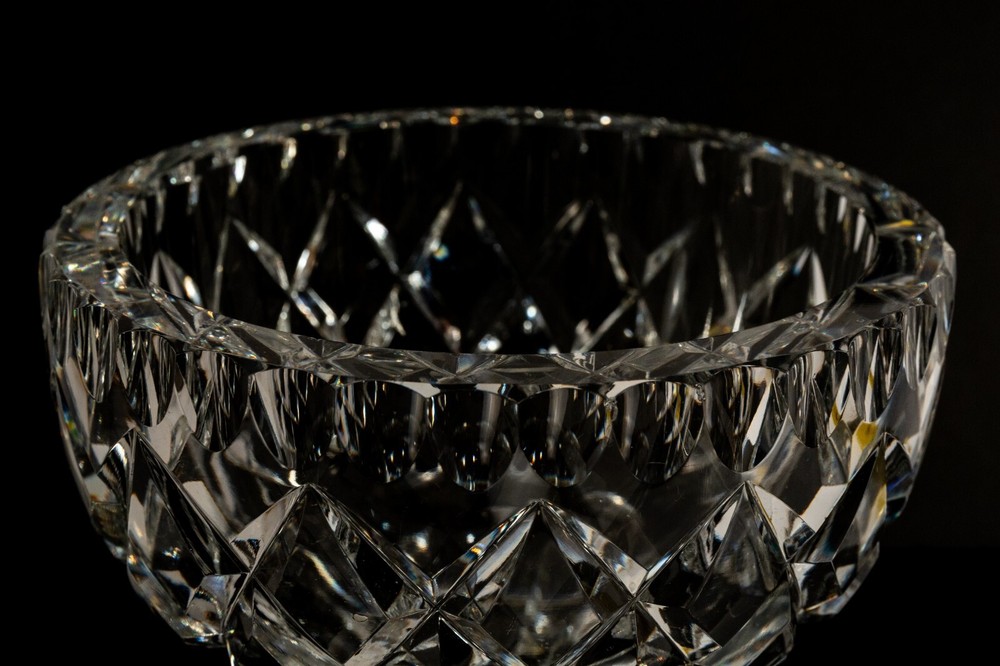 Crystal Compote Dish Unbranded