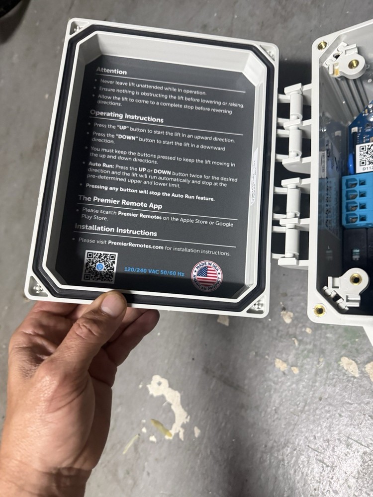 premier remote boat Lift Control