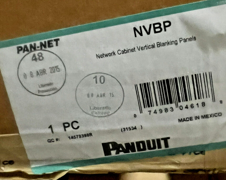 PANDUIT NVBP (NETWORK VERTICAL BLANKING PANEL)