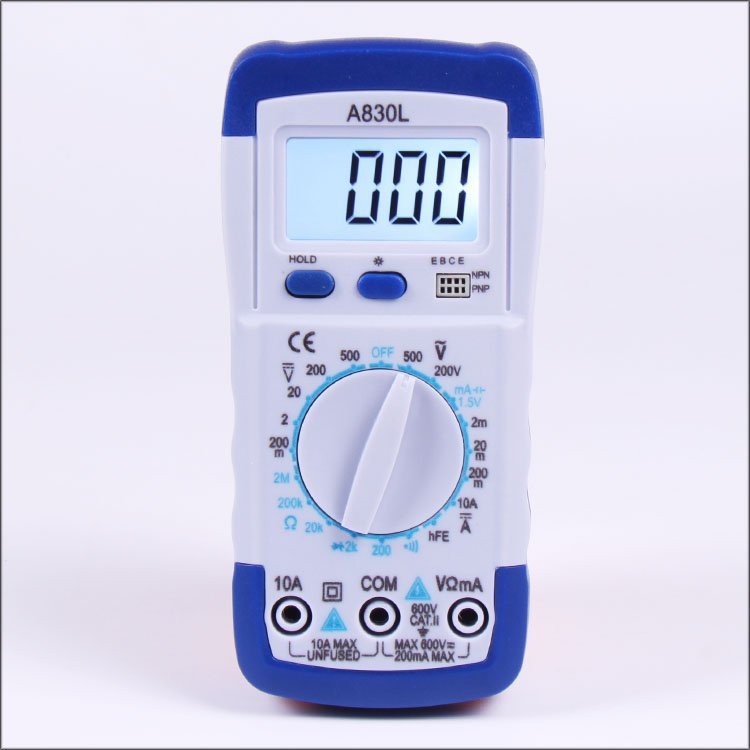 A830L LCD Digital Multimeter DC AC Voltage Diode Freguency Multitester