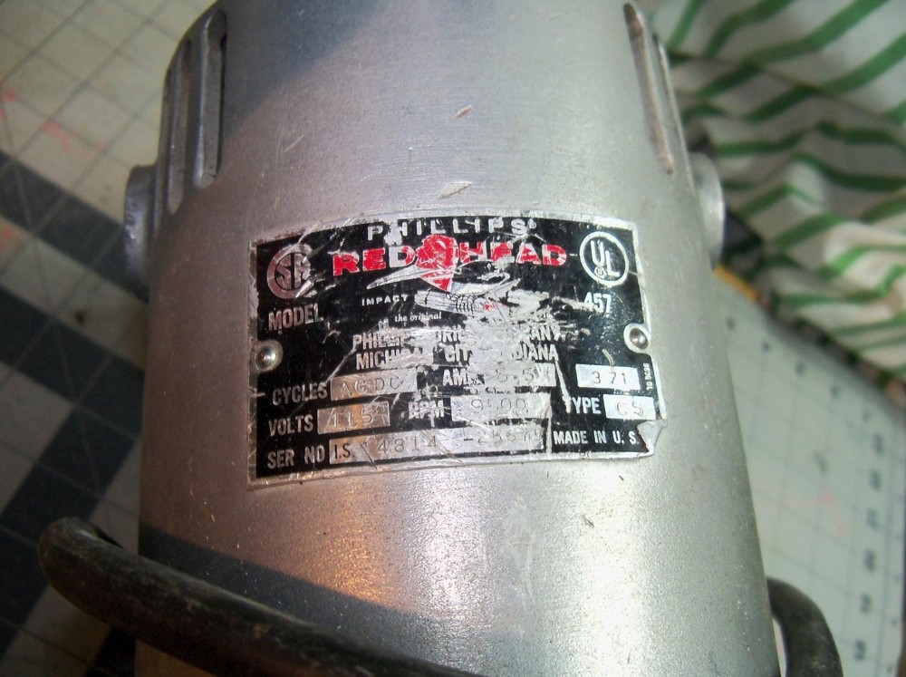 Phillips Red Head Model 457 Hammer Drill USA Used