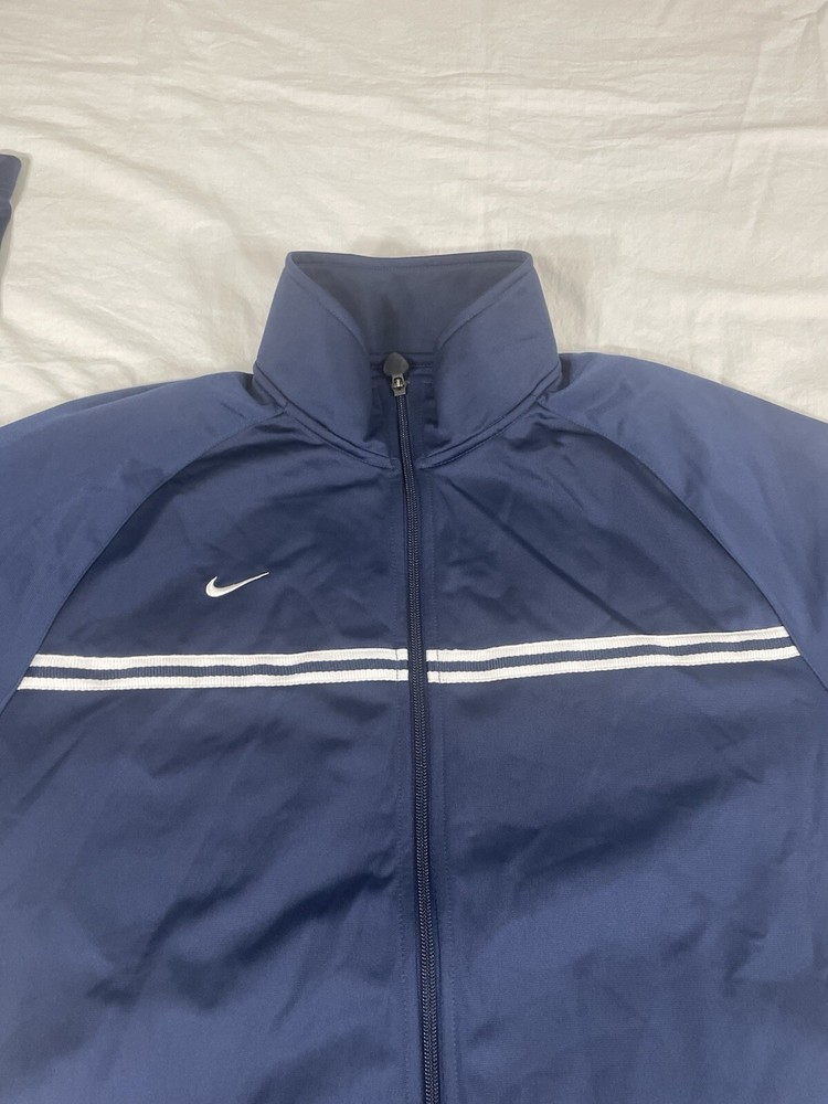 Nike Mens Blue Polyester Athletic Jacket Size XL