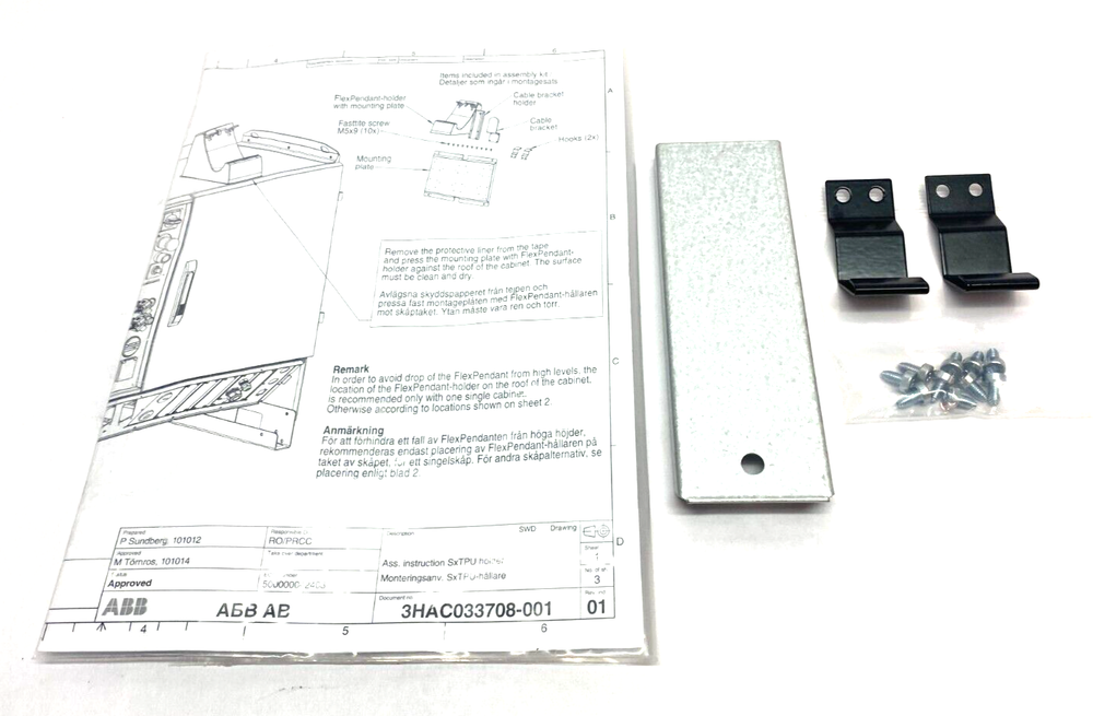 ABB 3HAC025042-001 Cable Holding Bracket for Robot Cables and Controller