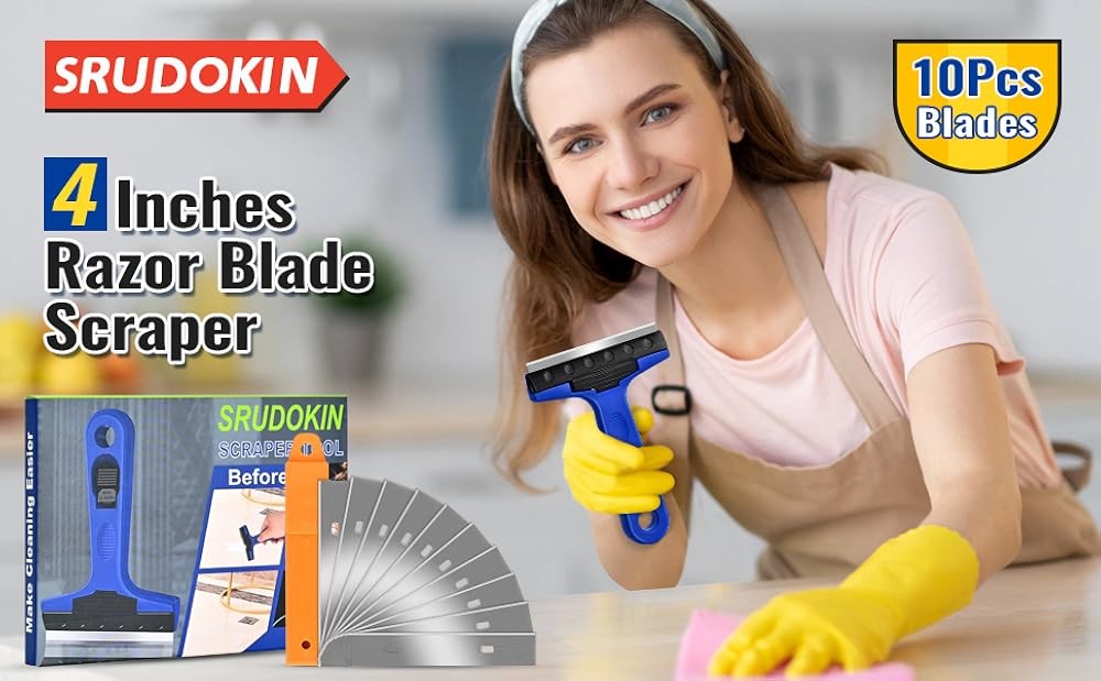 Blade Scraper, Scraper Tool Extra Replacement Metal Blades,
