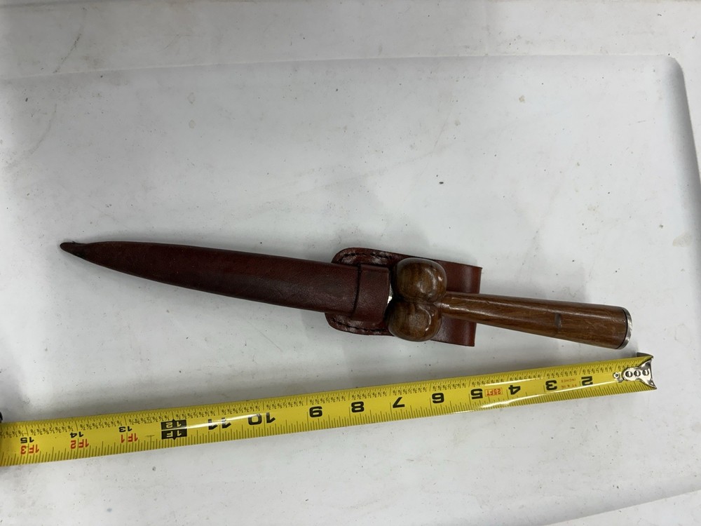 Wood Hilt Bollock Dagger