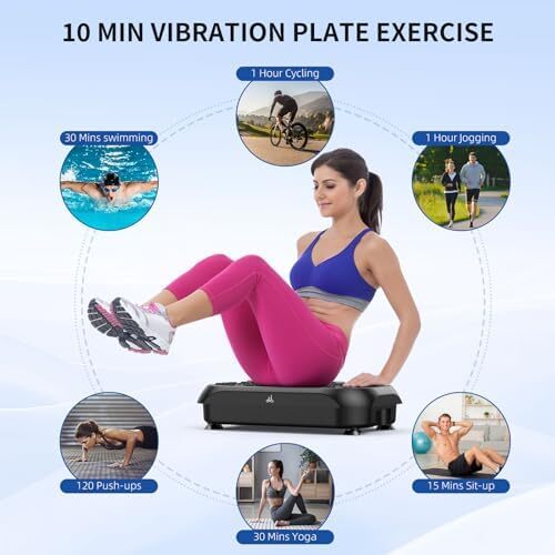 Vibration Plate Exercise Machine - CrazyFeb Vibration Plate for Lymphatic Draina