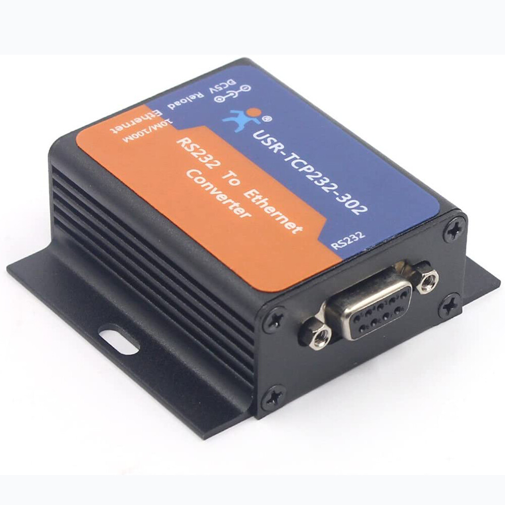 Tiny Size Serial RS232 to Ethernet TCP IP Server Converter Module Support DHCP