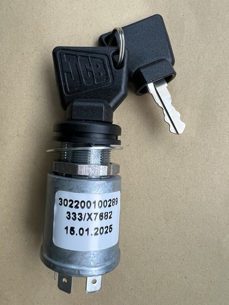 (333/X7682) JCB Ignition Switch with 2 keys OEM