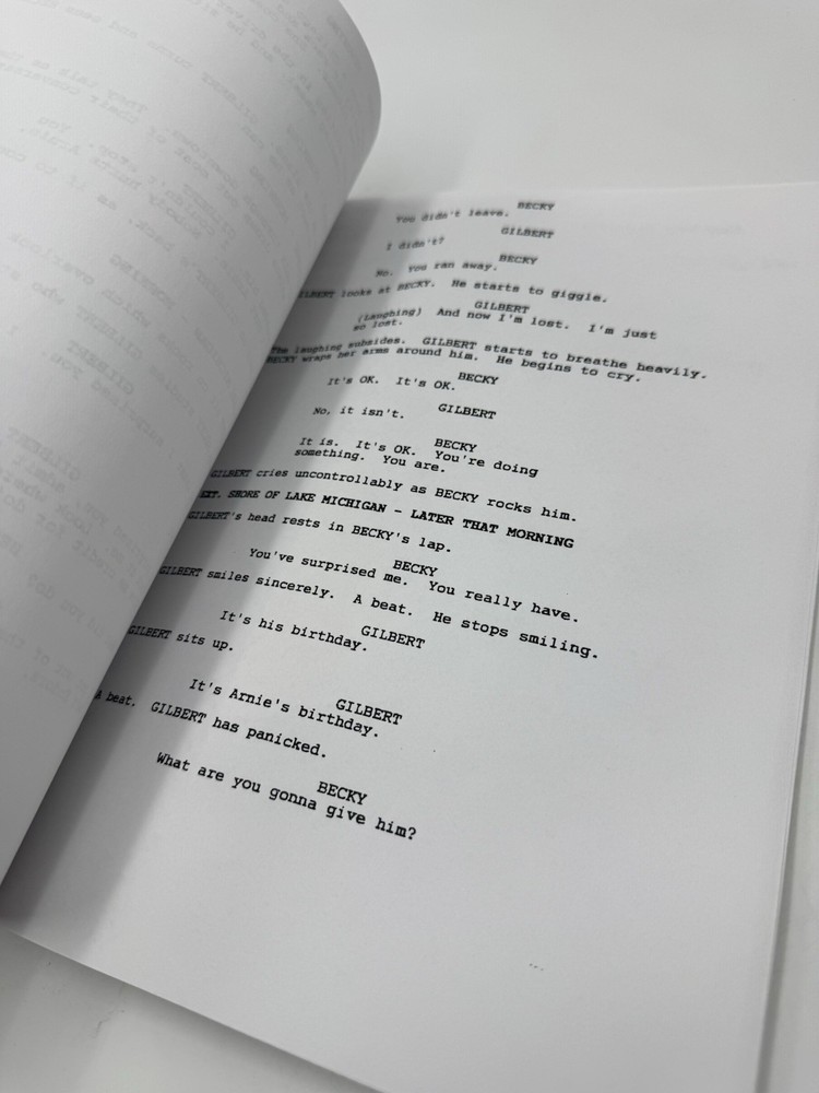 1992 What's Eating Gilbert Grape Original Movie Script Revised 2nd Draft Rare