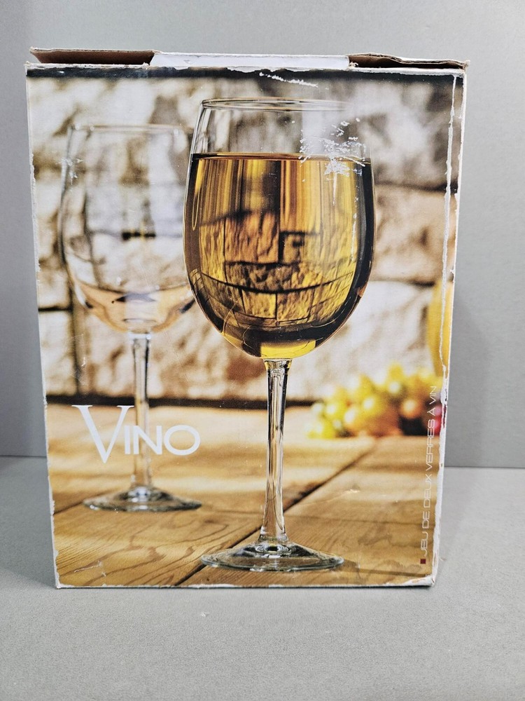 Vino Wine Goblets 16.9 oz Set of 2 - includes Box