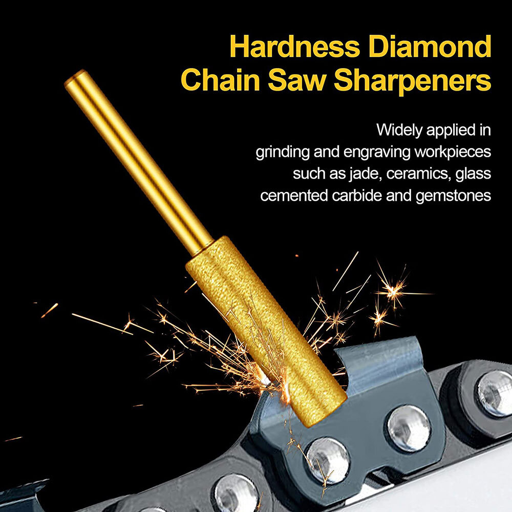 36pcs 5/32'' 3/16'' 7/32" Chainsaw Sharpener Burr Grinder Drill Bits for Dremel