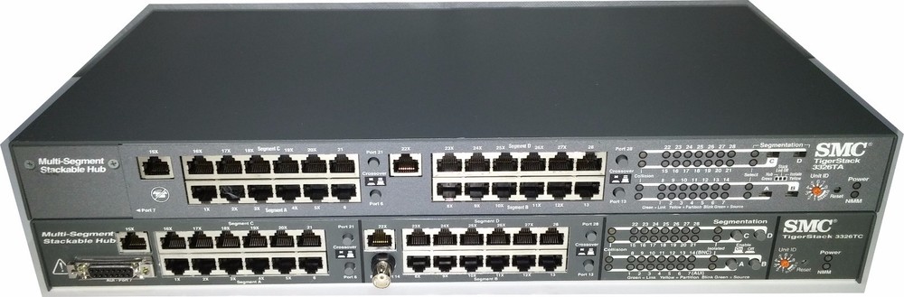 SMC TigerStack SMC3326TA & SMC3326TC 10/100 Multi Segment Stackable Hubs