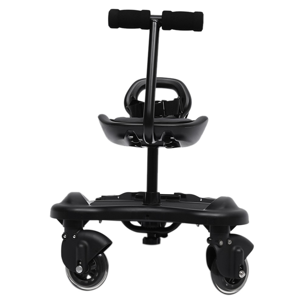 Standing Platform Buggy Board + Saddle Seat Child Rider Stroller Attachment