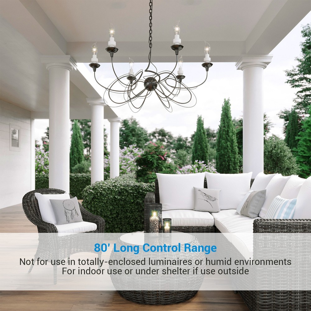 DEWENWILS Remote Control Light Lamp Socket Wireless Light Switch Kit E26/E27