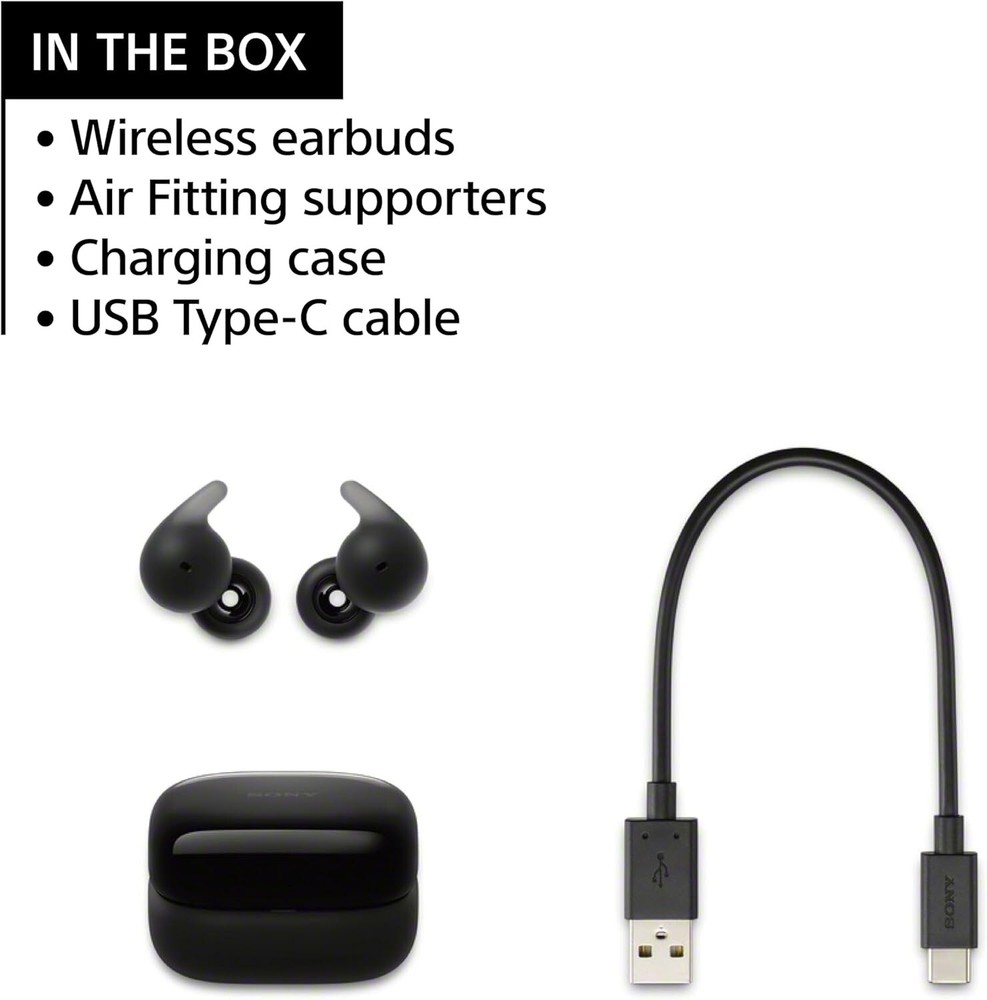 Sony - LinkBuds Open True Wireless Earbuds - White- Newest Model WF-L910
