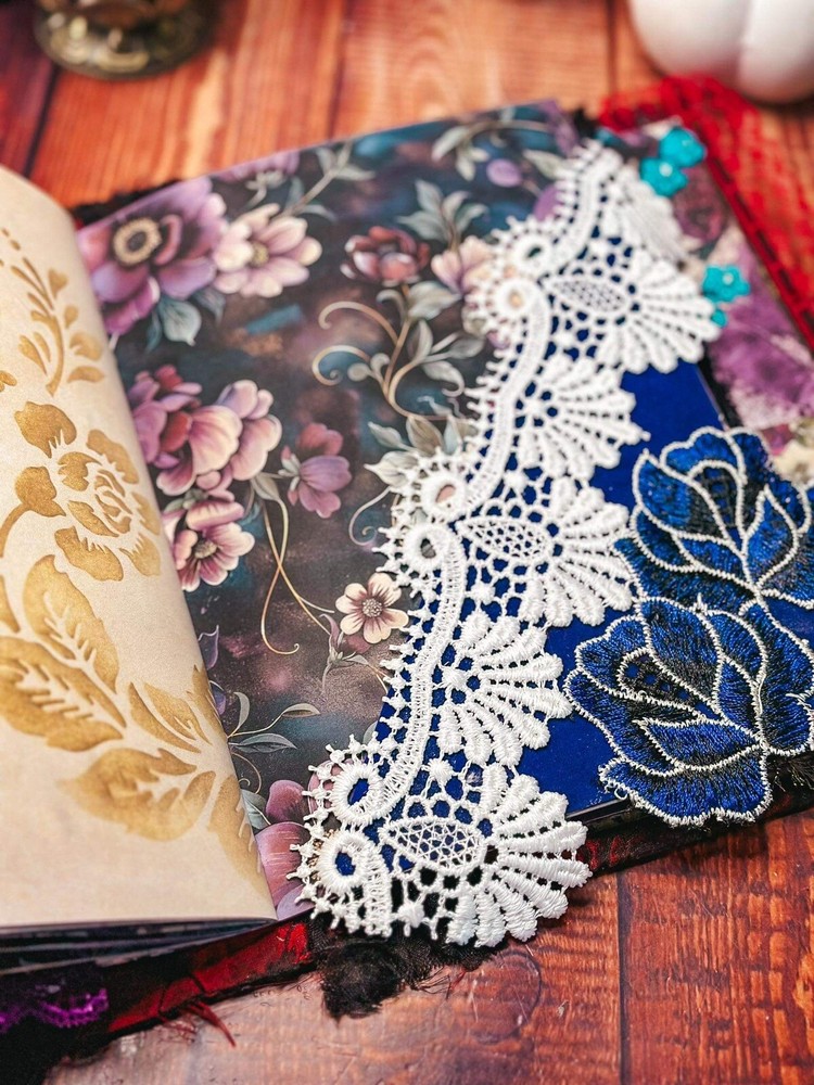 Handmade Gorgeous Junk Journal Boudoir theme