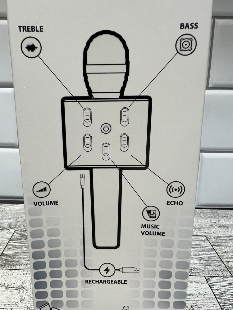 MY KARAOKE PRO 2-in-1 WIRELESS BLUETOOTH MICROPHONE New