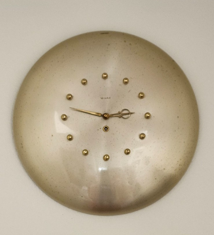 Herschede Copper Wall Clock - Rare Mid-Century
