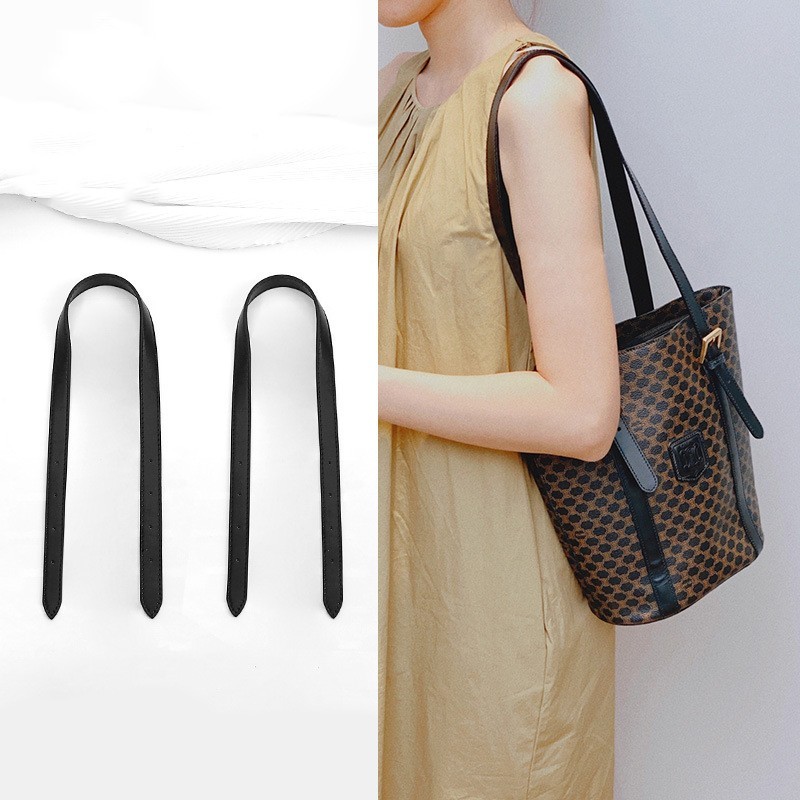 1Pair Leather Replacement Strap Fit For Celine Vintage Underarm Bag Strap