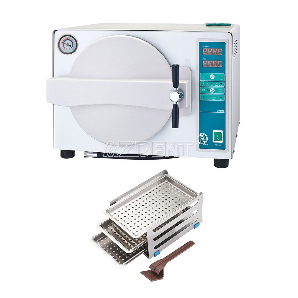 18L Dental Autoclave Sterilizer Automatic Steam Sterilization Drying Function US