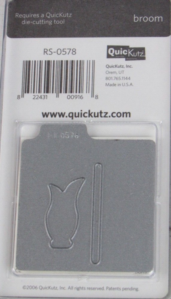 QuicKutz Broom 2x2, 1 Cutting Die Set RS-0578