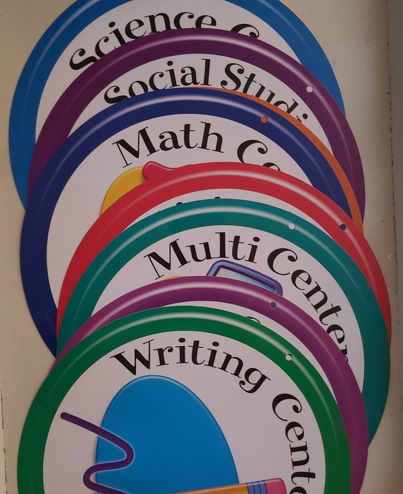 CLASSROOM "CENTER" SIGNS~ Listening / Writing / Science / Word Work / Art ++ LN