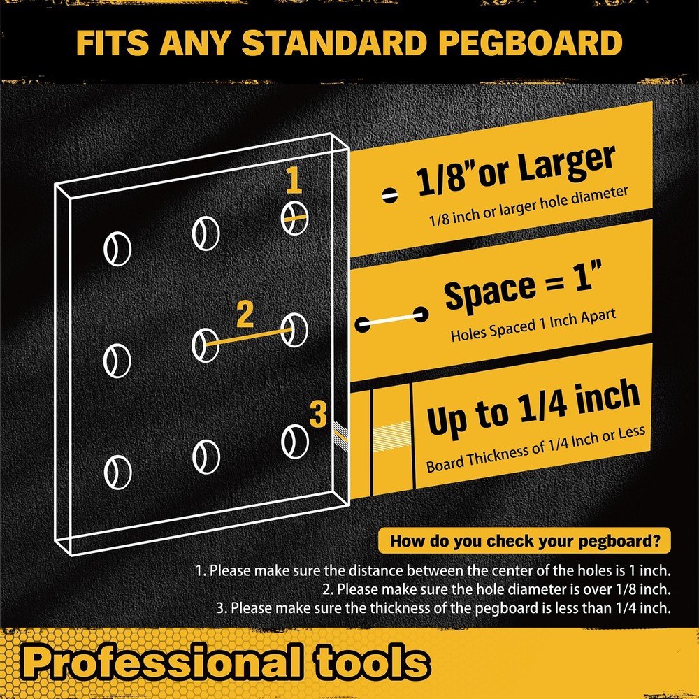 12 Pack Pegboard Bins Kit Storage Tool Workbench Bins Hardware Organizer