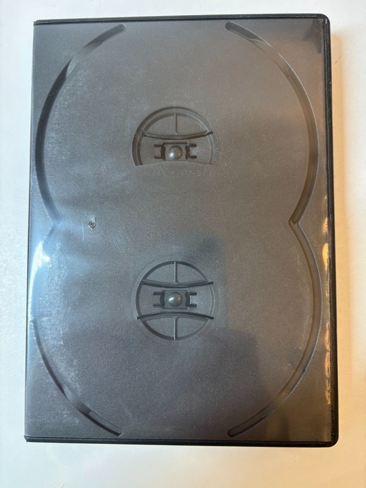 (1) 4-DVD Box Four Multi Set Replacement Thick Chubby Disc Case