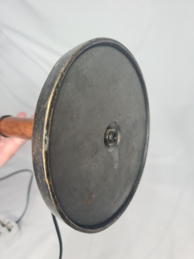 Statement Industrial Campaign Desk Lamp | Solid Heavyweight Task Light | 56cm