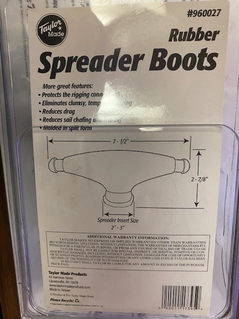 TAYLOR MADE PAIR #960027 RUBBER SPREADER BOOTS.