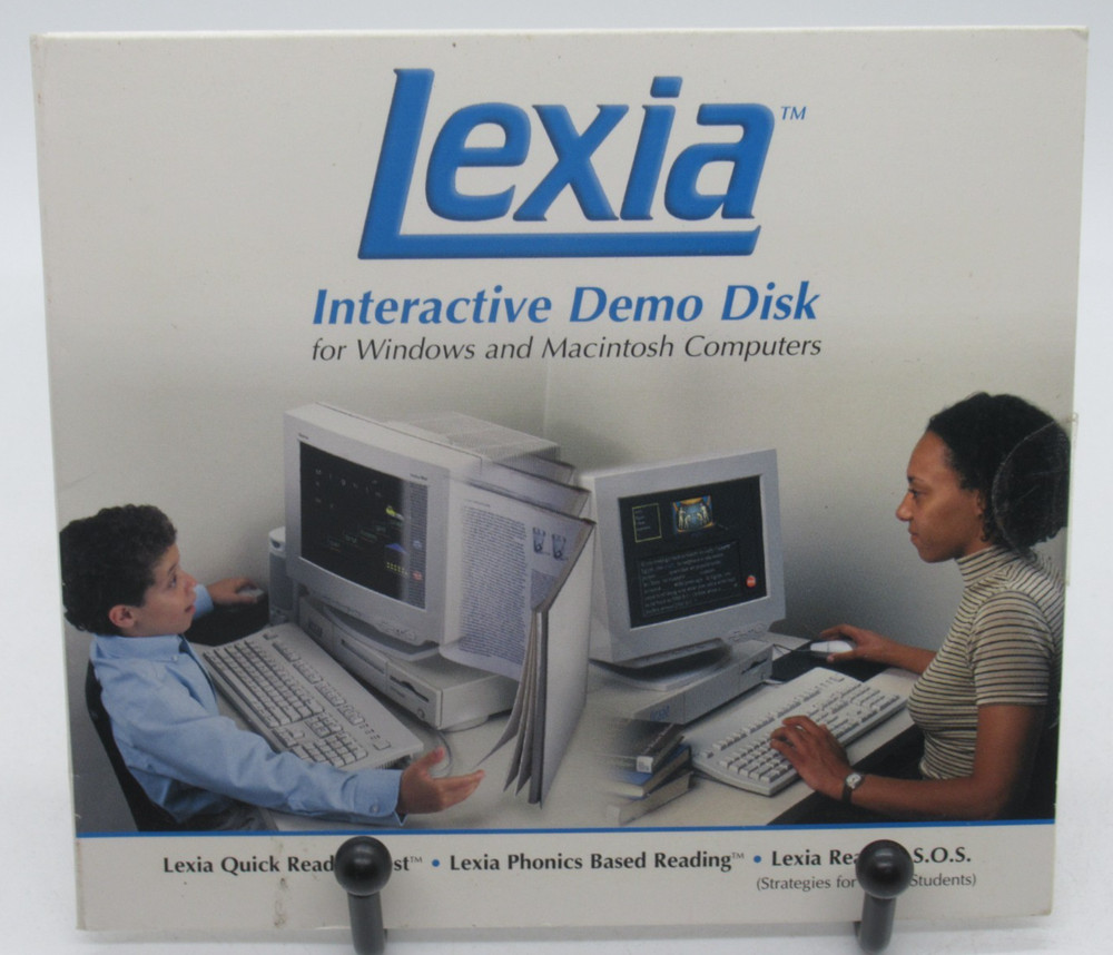 VINTAGE LEXIA LEARNING SYSTEMS INTERACTIVE DEMO DISK, PHONICS,TESTS + WIN/MAC