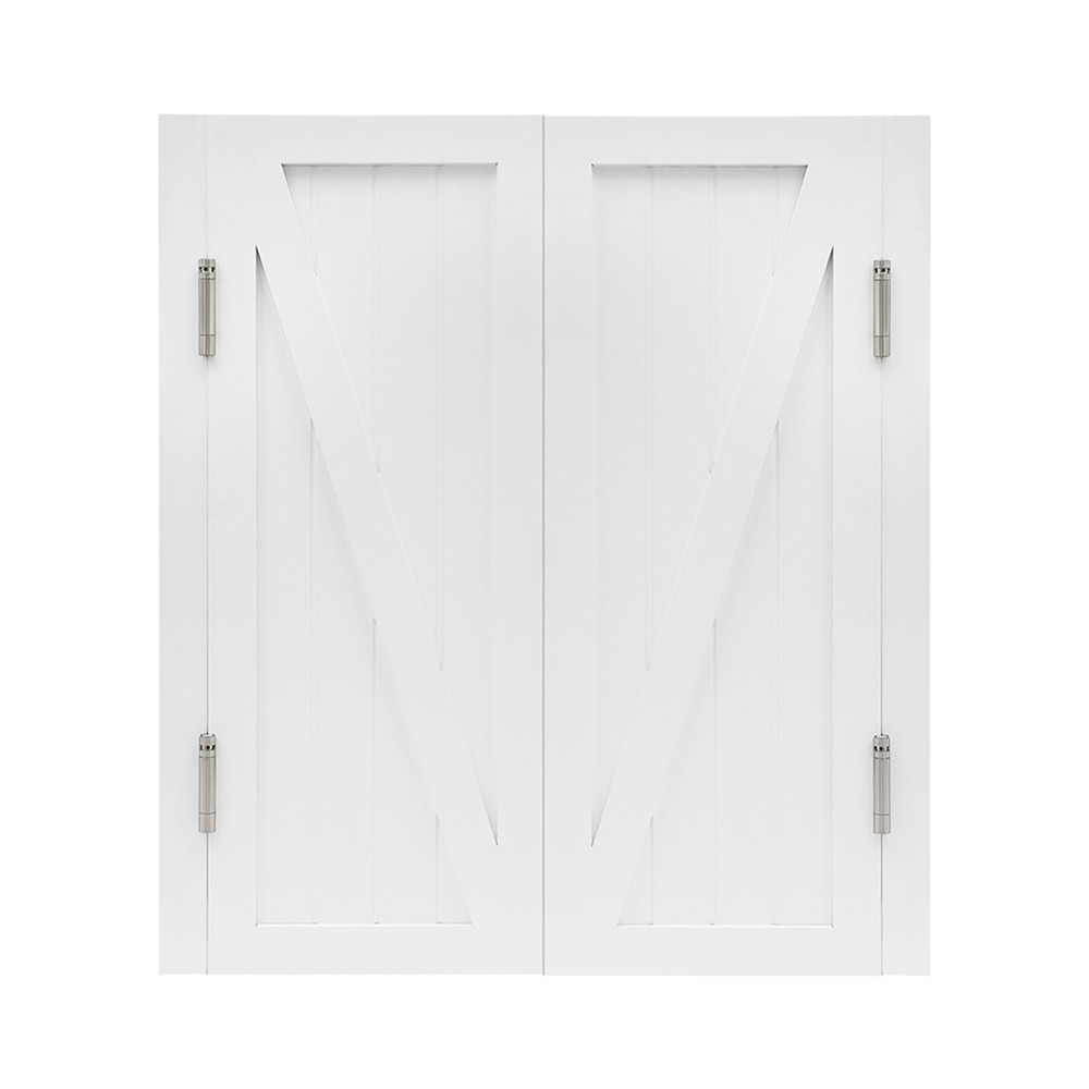 Partition Doors Solid Wood Entrance Partial Door Double-Doors Leaf for Home Yard